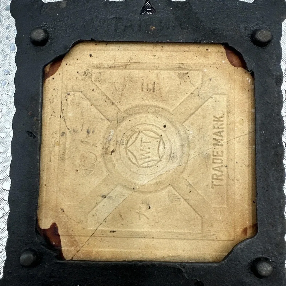 Vintage Cast Iron Trivets with Tile Inserts God Bless Our‎ Home Kitchen